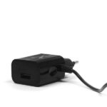 AC charger 2.4A. exit microUSBUSB. black. 12W