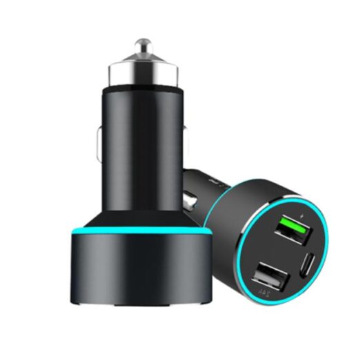 Încărcător Auto cu 1x USB QC3.0, 1x USB 2.4A și 1x USB Type-C 42W