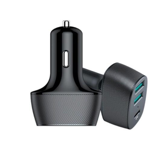Încărcător Auto cu 2x USB QC3.0 și 1x USB Type-C 42W