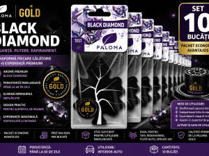 Set 10 Odorizante Auto Paloma Gold Black Diamond – Pachet Premium cu Aromă Elegantă și Persistență de Lungă Durată