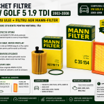 Pachet Filtre VW Golf 5 1.9 TDI – Filtru Ulei + Filtru Aer MANN