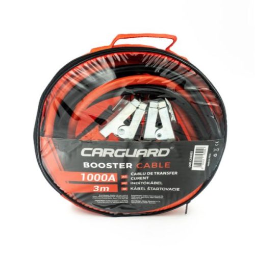 Cablu Transfer Curent Auto CarGuard 1000A – Cabluri Profesionale pentru Pornire Auto și Baterii, 3m Heavy Duty