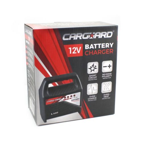 Redresor Auto 12V 4A CarGuard – Încărcător Inteligent pentru Baterii Auto cu Protecții Multiple și Afișaj LED