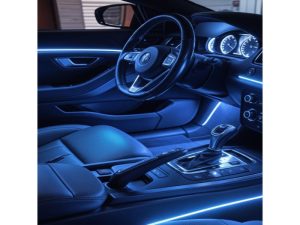 Kit Lumini Ambientale RGB Profesionale CarGuard – Control Bluetooth iOS/Android, Iluminare Premium Interior Auto