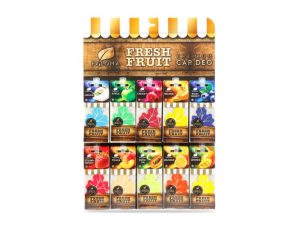 Display 90 Odorizante Auto Paloma Gold Fresh Fruit – Pachet Profesional cu Arome Fructate Premium pentru Magazin, Service și Retail Auto