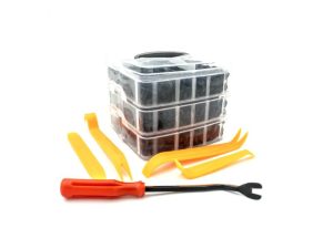 Set 620 Cleme Plastic Auto + 5 Unelte CarGuard – Kit Profesional pentru Fixare Panouri, Tapițerie și Elemente Caroserie