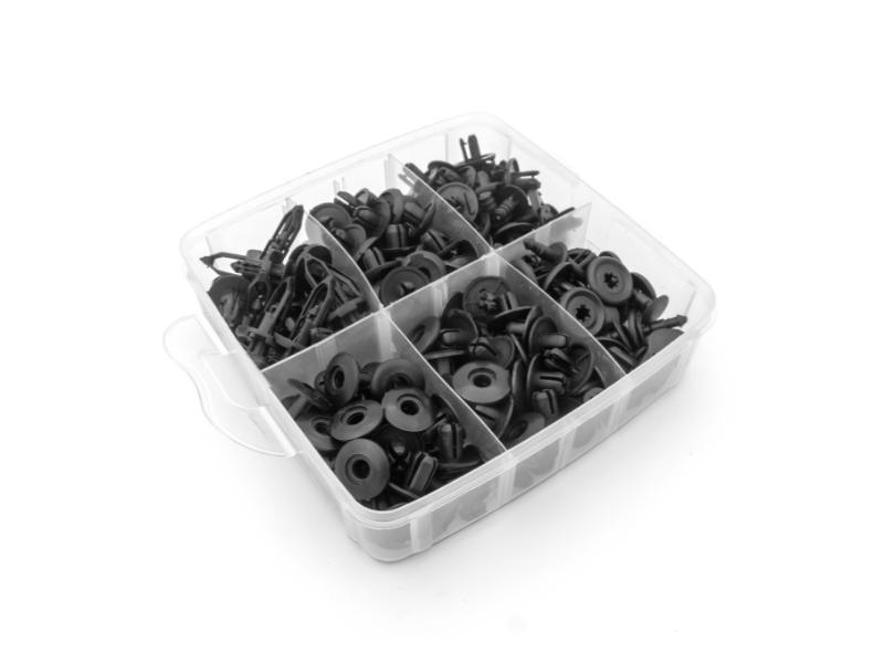 Set 620 Cleme Plastic Auto + 5 Unelte CarGuard – Kit Profesional pentru Fixare Panouri, Tapițerie și Elemente Caroserie