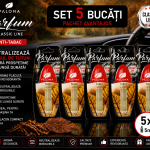 Set 5 Odorizante Auto Paloma Parfum Anti-Tabac 5ml – Neutralizare Miros Tutun, Parfum Fresh și Persistență Îndelungată