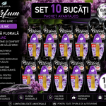 Set 10 Odorizante Auto Paloma Parfum Liliac 5ml – Aromă Florală Elegantă și Prospețime de Lungă Durată