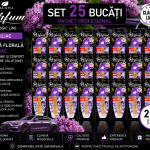 Set 25 Odorizante Auto Paloma Parfum Liliac 5ml – Pachet Profesional cu Aromă Florală Elegantă și Persistență Îndelungată