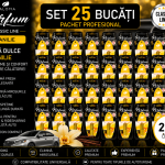Set 25 Odorizante Auto Paloma Parfum Vanilie 5ml – Pachet Profesional cu Aromă Dulce de Vanilie și Persistență Îndelungată