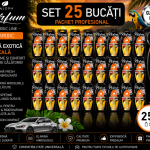 Set 25 Odorizante Auto Paloma Parfum Caribic 5ml – Pachet Profesional cu Aromă Exotică Tropicală și Persistență Îndelungată